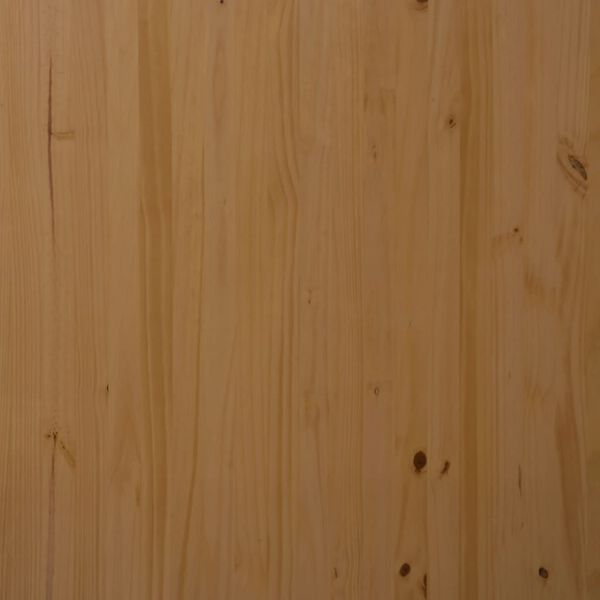 vidaXL Rolling Cabinet with Drawers MOSS Honey Brown Solid Wood Pine