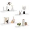 vidaXL Wall Shelves 4 pcs White 40x9x3 cm
