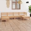 vidaXL 6 Piece Garden Lounge Set Solid Wood Pine