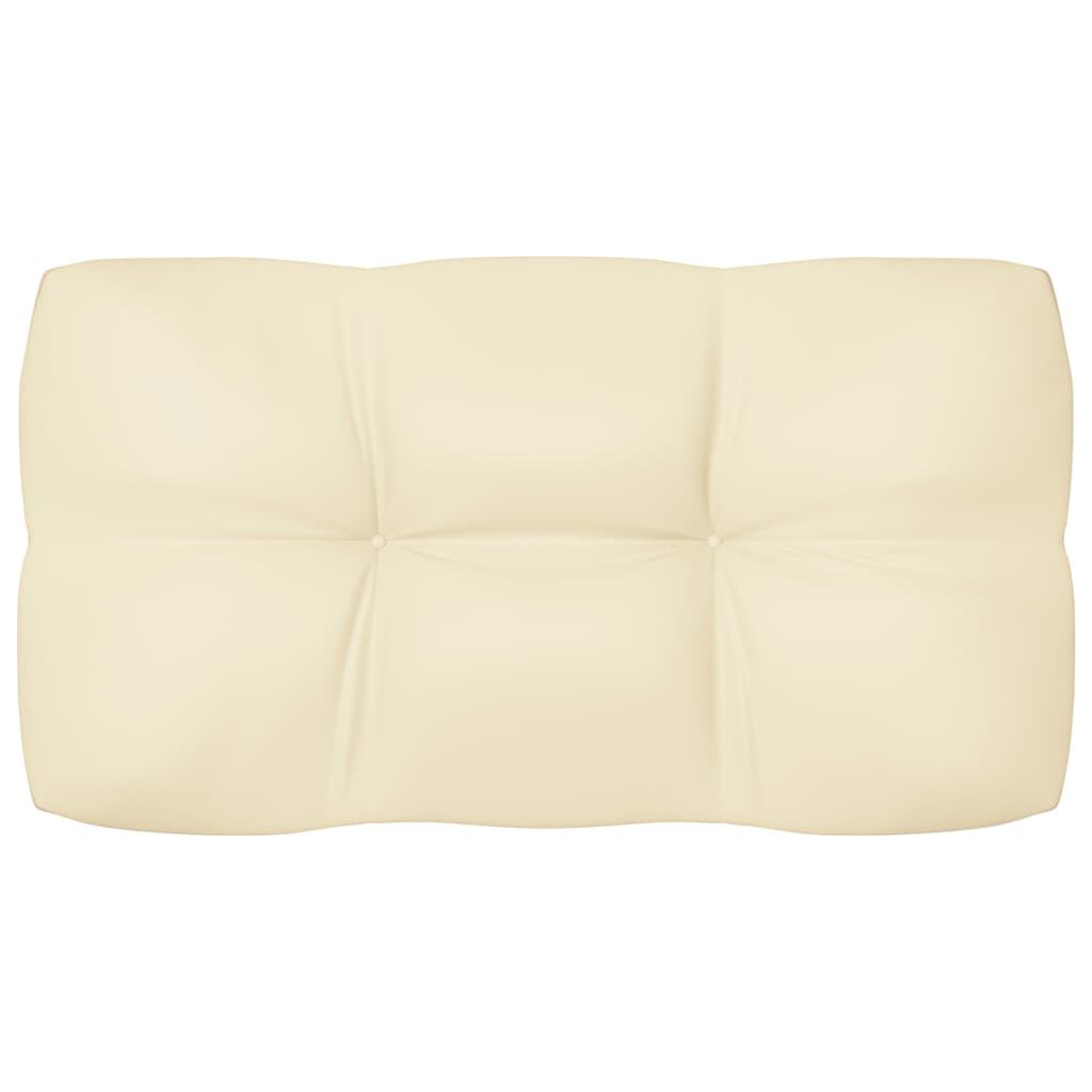 vidaXL Pallet Sofa Cushions 7 pcs Cream