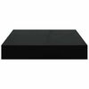 vidaXL Floating Wall Shelves 2 pcs High Gloss Black 23x23.5x3.8 cm MDF