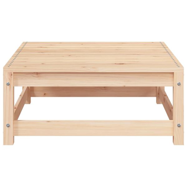 vidaXL Garden Sofa with Footstool 2-Seater Solid Wood Pine