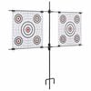 vidaXL Target Paper Stand with Shooting Papers 78x76 cm Steel