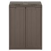 vidaXL Trash Bin with 2 Doors Brown 65x45x88 cm PP