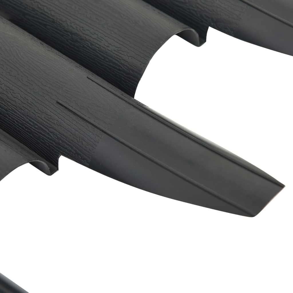 vidaXL Lawn Edgings 36 pcs Anthracite 990 cm Polypropylene