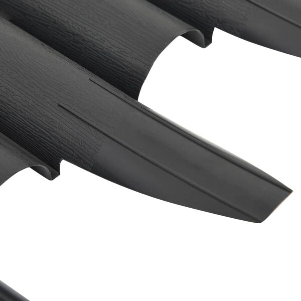 vidaXL Lawn Edgings 36 pcs Anthracite 990 cm Polypropylene