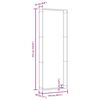 vidaXL Firewood Rack Matt Black 110x28x312 cm Steel