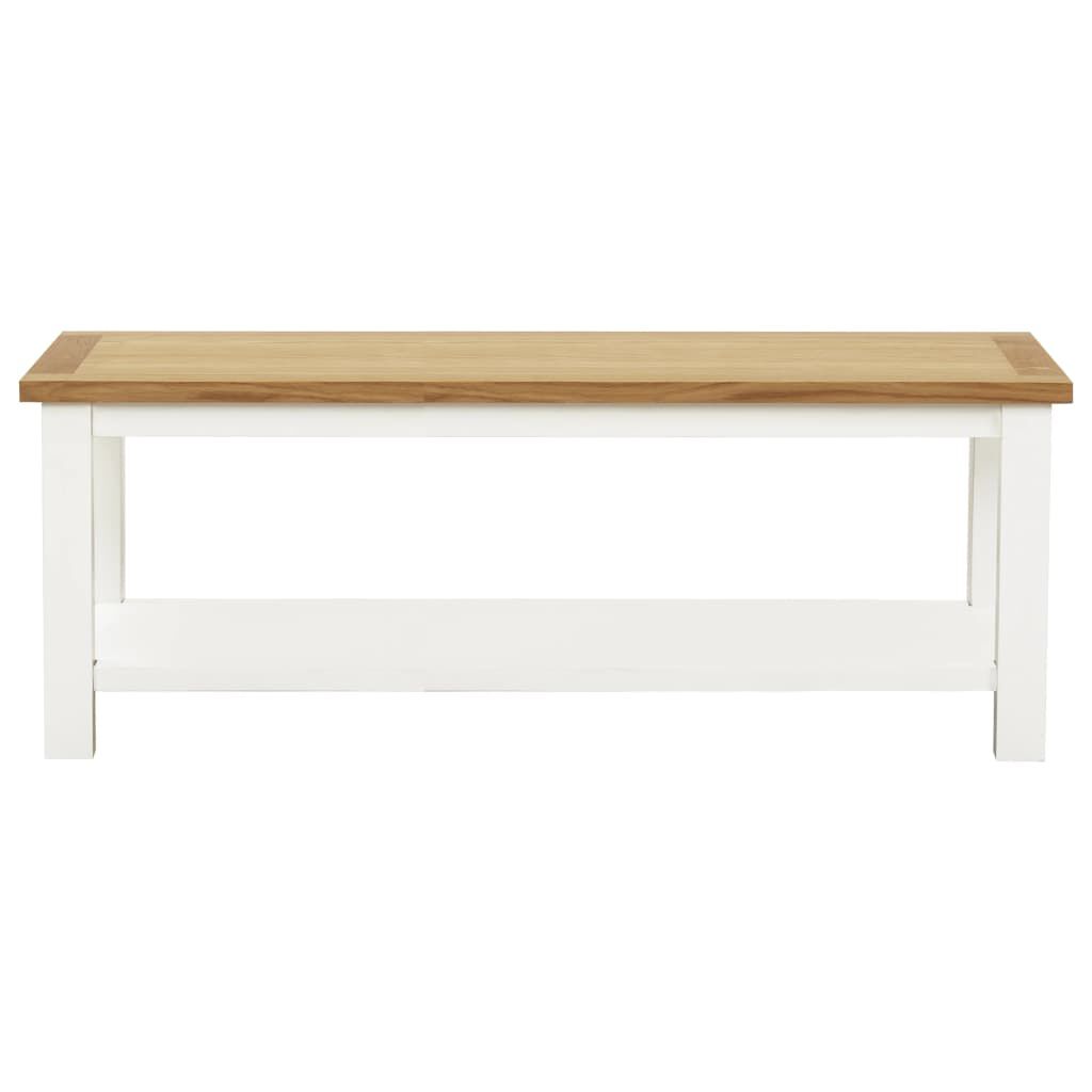 vidaXL Coffee Table 110x55x40 cm Solid Oak Wood