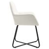 vidaXL Dining Chairs 2 pcs Cream Fabric
