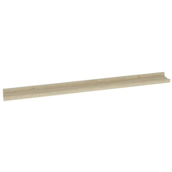 vidaXL Wall Shelves 2 pcs Sonoma Oak 100x9x3 cm