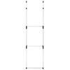 vidaXL Telescopic Wardrobe System with Rods Aluminium