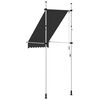 vidaXL Manual Retractable Awning 100 cm Anthracite