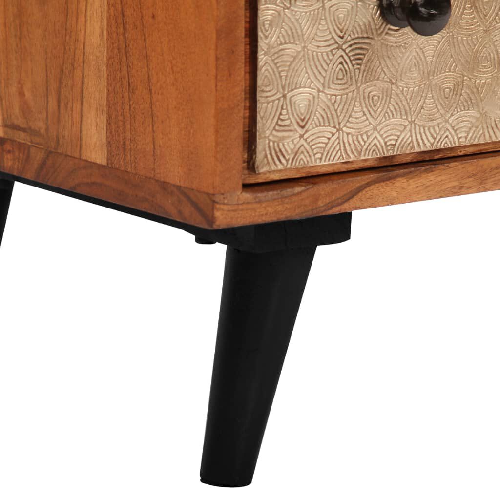 vidaXL Chest of Drawers 60x30x75 cm Solid Acacia Wood