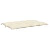 vidaXL Garden Bench Cushion Cream White 150x(50+50)x7cm Oxford Fabric