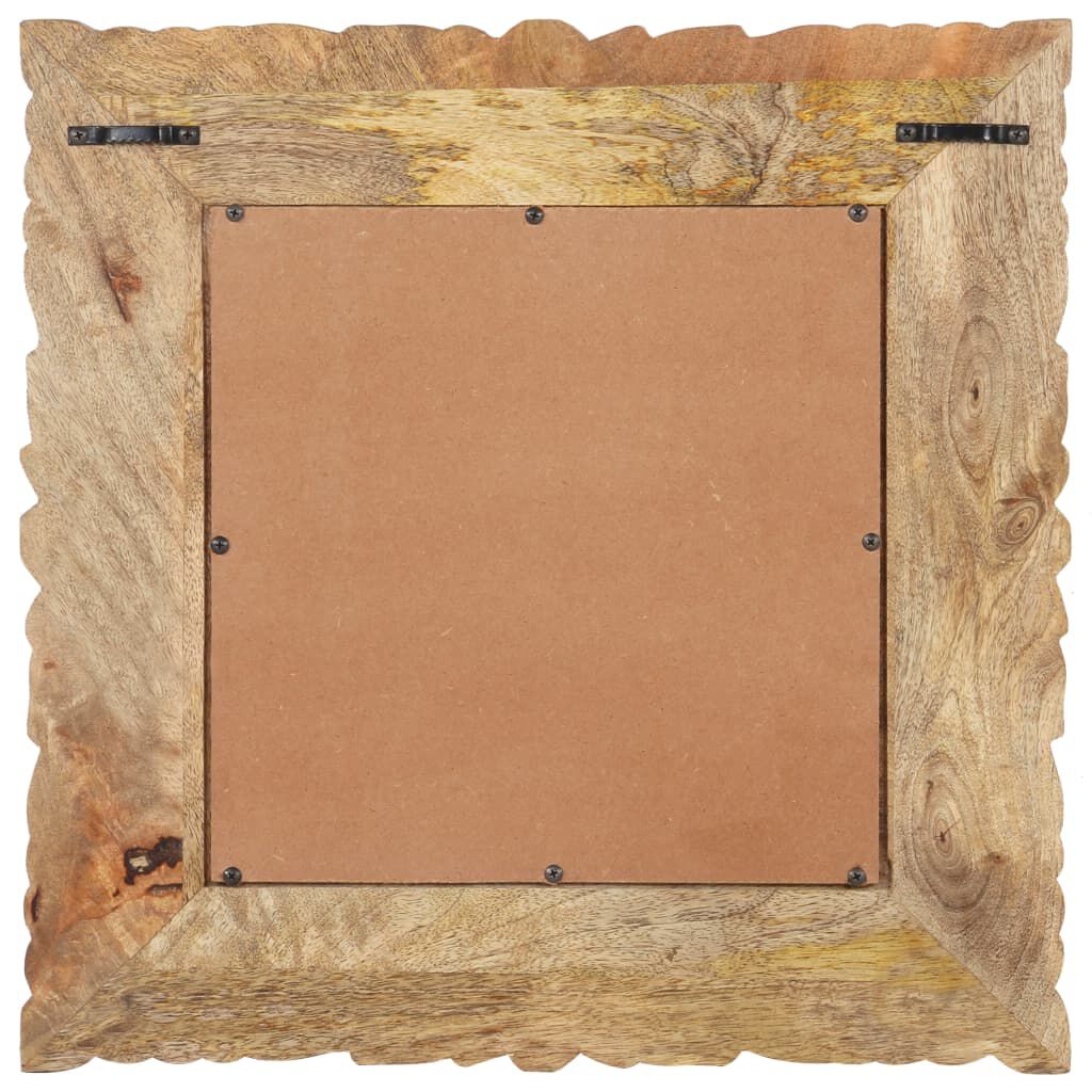 vidaXL Mirror 50x50 cm Solid Mango Wood