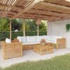 vidaXL 7 Piece Garden Lounge Set with Cushions Solid Wood Teak