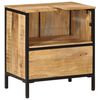 vidaXL Bathroom Sink Cabinet 55x35x60 cm Solid Wood Mango and Iron
