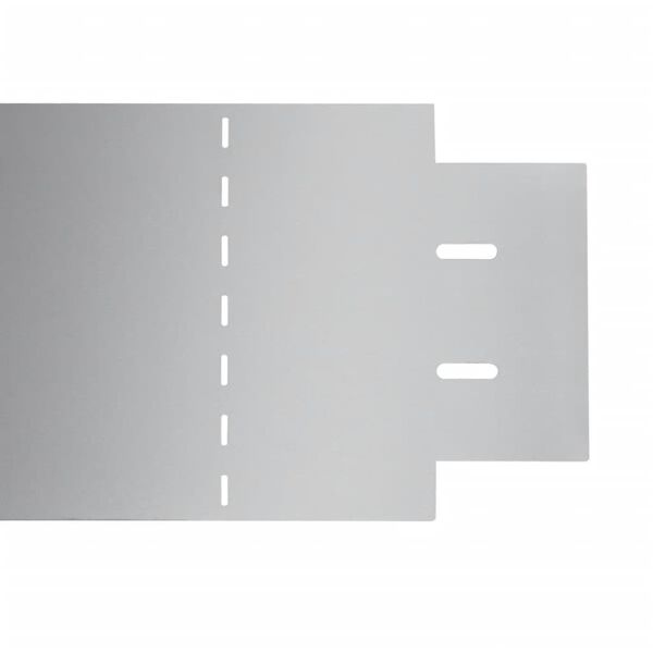 Set of 5 Flexible Lawn Fence Galvanised Steel 100 x 14 cm