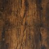 vidaXL Console Table with Shelves Smoked Oak 100x35x75 cm
