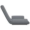 vidaXL Folding Floor Chair Light Grey Fabric