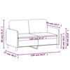 vidaXL 2-Seater Sofa Light Grey 120 cm Velvet