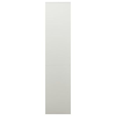 vidaXL Office Cabinet Light Grey 90x40x180 cm Steel