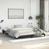 vidaXL Bed Frame without Mattress Black 183x213 cm Faux Leather