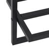 vidaXL Towel Rack Black 95x25x22 cm Iron