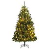 vidaXL Artificial Hinged Christmas Tree 300 LEDs & Ball Set 240 cm