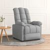 vidaXL Recliner Chair Light Grey Fabric