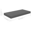 vidaXL Floating Wall Shelves 4 pcs High Gloss Grey 50x23x3.8 cm MDF