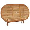 vidaXL Garden Dining Set 5 pcs Beige Solid acacia wood and poly rattan