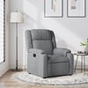 vidaXL Recliner Chair Light Grey Fabric