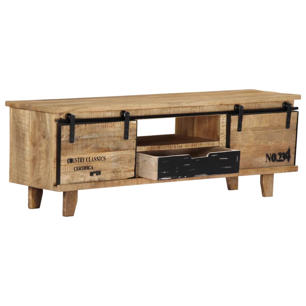 vidaXL TV Cabinet 120x30x40 cm Solid Mango Wood