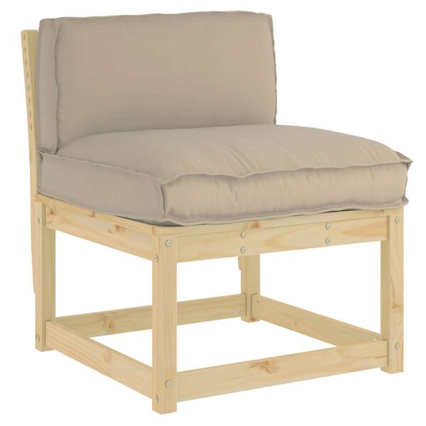 vidaXL Cushion Taupe 70 x 40 x 12 cm Oxford Fabric