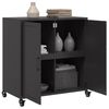 vidaXL Sideboard Black 68x39x72 cm Steel