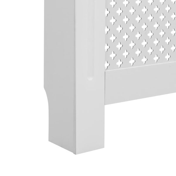 vidaXL Radiator Cover White 152x19x81.5 cm MDF