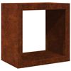 vidaXL Firewood Rack 60x40x60 cm Weathering Steel