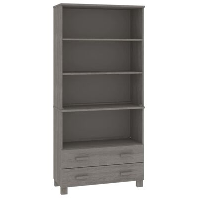 vidaXL Highboard HAMAR Solid Wood Pine Light Grey