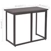 vidaXL 5 Piece Outdoor Dining Set Steel Poly Rattan Brown