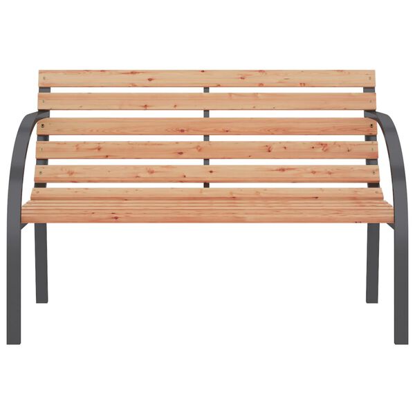 vidaXL Garden Bench 120 cm Wood and Iron