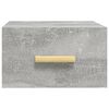 vidaXL Wall-mounted Bedside Cabinets 2 pcs Concrete Grey 35x35x20 cm