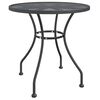 vidaXL Garden Table &Oslash;80x72 cm Expanded Metal Mesh Anthracite