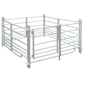 4-Panel Sheep Pen Galvanised Steel 137 x 137 x 92 cm