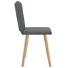 vidaXL Dining Chairs 2 pcs Dark Grey Fabric