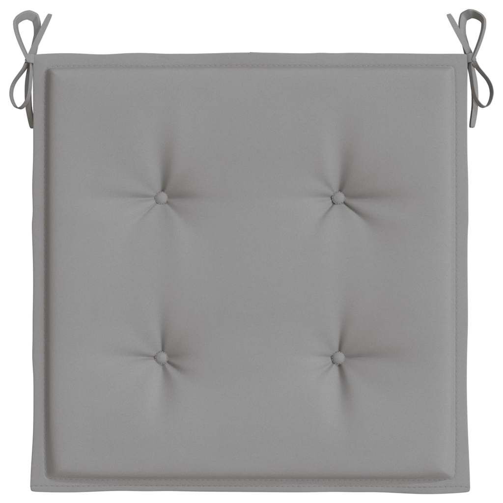vidaXL Garden Chair Cushions 4 pcs Grey 40x40x4 cm Oxford Fabric