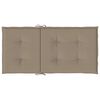 vidaXL Garden Lowback Chair Cushions 4 pcs Taupe 100x50x3 cm Oxford Fabric