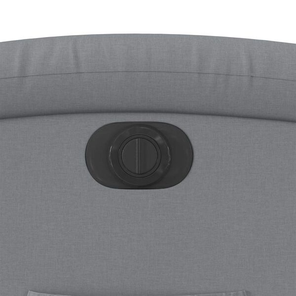 vidaXL Electric Recliner Chair Light Grey Fabric