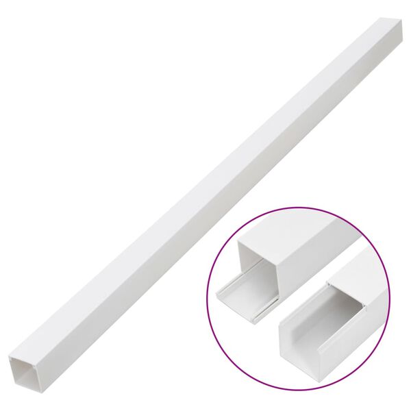 vidaXL Cable Trunking 100x60 mm 10 m PVC