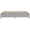 vidaXL Bed Frame without Mattress Light Grey 193x203 cm King Fabric